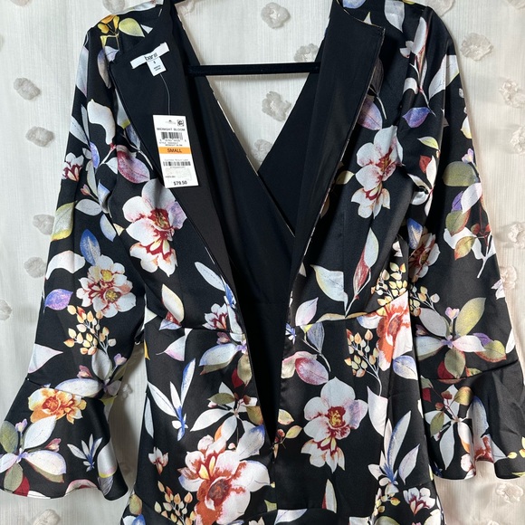 NWT Bar III Women’s Midnight Bloom Floral Dress Size Small - Picture 10 of 11